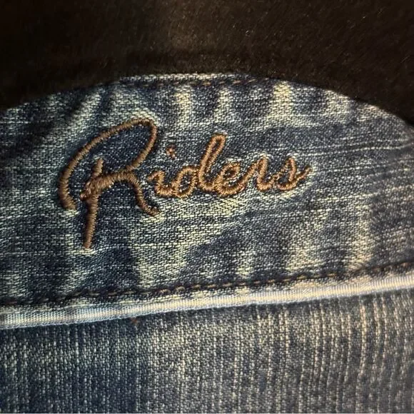 Vintage 90s VF Jeanswear Riders Long Sleeve Button Up Blue Denim Shirt Sz XL - Picture 3 of 5